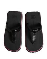 Multicolor Rubber Chunky Flip Flop Shoes
