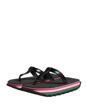 Multicolor Rubber Chunky Flip Flop Shoes