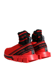 Red Black Sorrento Socks Sneakers Shoes