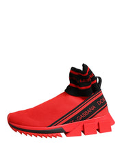 Red Black Sorrento Socks Sneakers Shoes