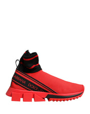 Red Black Sorrento Socks Sneakers Shoes