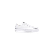 Converse White Leather Platform Sneakers