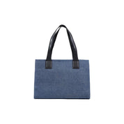 Blue Cotton Handbag