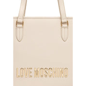 Beige Polyethylene Handbag