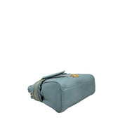 Blue PU Women Handbag