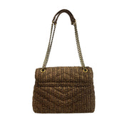 Brown Polypropylene Women Crossbody Bag