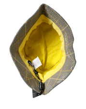 Dolce & Gabbana Men Gray Checkered Bucket Fisherman Capello Hat