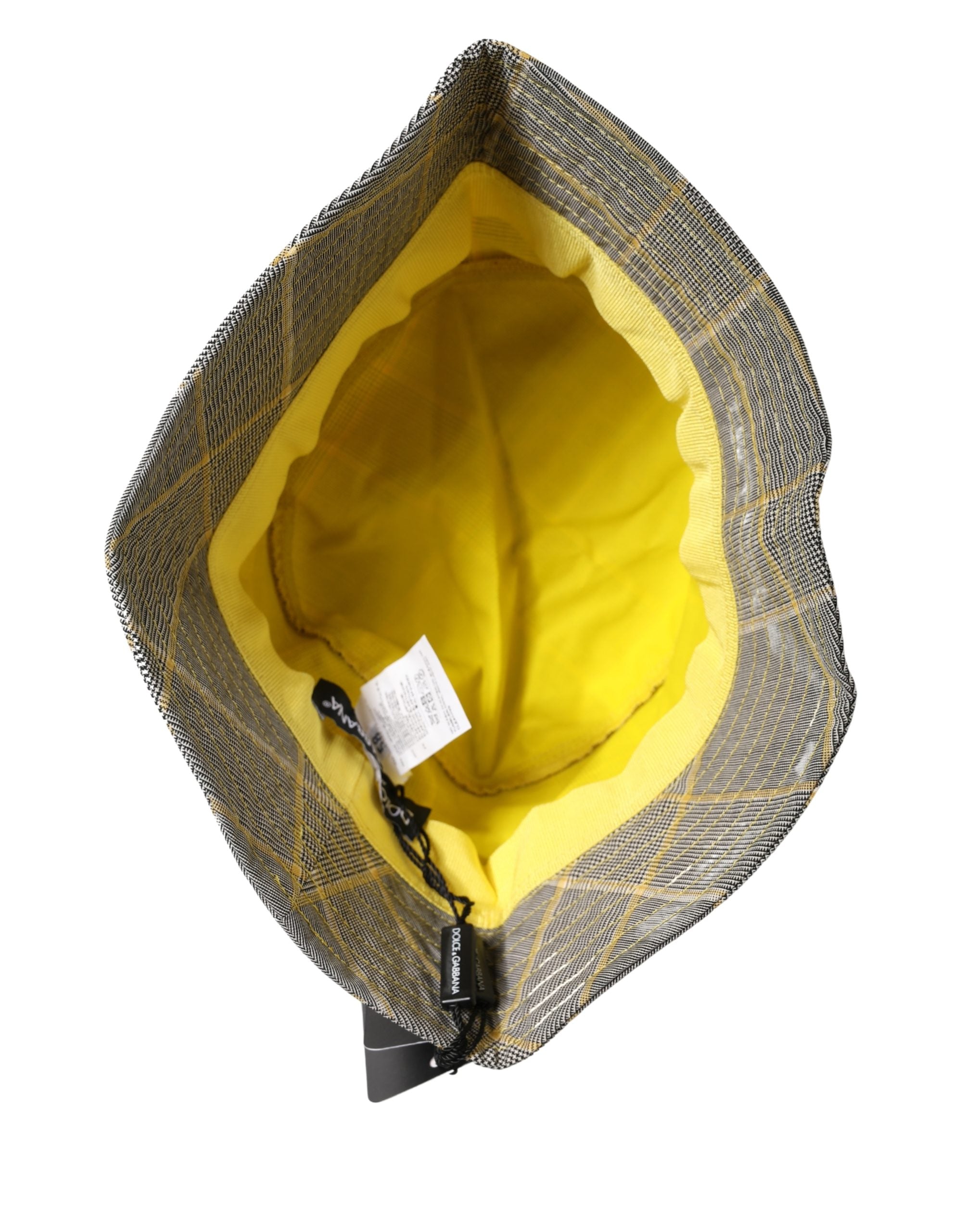 Dolce & Gabbana Men Gray Checkered Bucket Fisherman Capello Hat Dolce & Gabbana