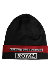 Black Cuffed "I'M THE ONLY PRINCE ROYAL" Beanie Hat