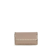 Beige Calf Leather Bos Taurus Wallet