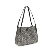 Black Cotton Shoulder Bag