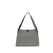 Black Cotton Shoulder Bag