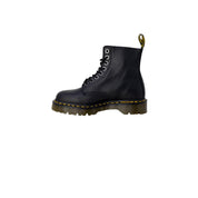 Black Leather Lace-Up Boots