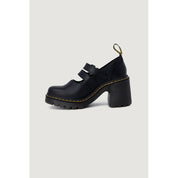 Black Leather High Heel Pumps