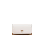 Beige Polyethylene Clutch Bag