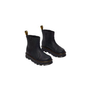 Black Leather Ankle Boots