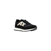 Bicolor Polyester Athletic Sneakers