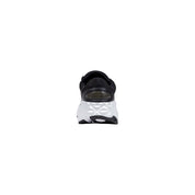 Black And White Polyester Athletic Sneakers