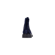 Blue Suede Leather Chelsea Boots