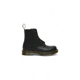 Black Leather Lace-Up Boots