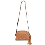 Pink Faux Leather Women Crossbody