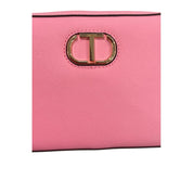 Pink PU Women Crossbody Bag