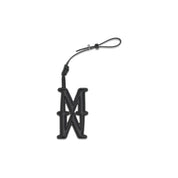 Black Calf Leather Bos Taurus Keychain