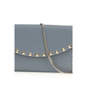 Valentino Garavani Blue Calf Leather Bos Taurus Wallet