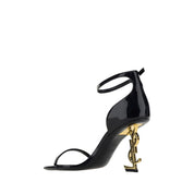 Black Calf Leather Bos Taurus Platform Sandals