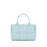 Blue Lamb Leather Tote Bag
