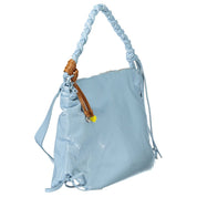 Azzurro Polyurethane Woman Handbag