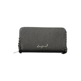 Black Polyurethane Women Wallet