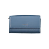 Blue Leather Women Wallet