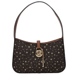 Brown Fabric Handbag