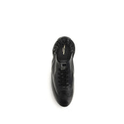 Saint Laurent Black Calf Leather Bos Taurus Athletic Sneakers