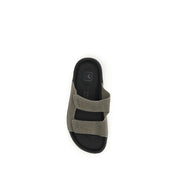 Bicolor Calf Leather Bos Taurus Flat Sandals