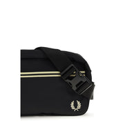 Black Recycled Polyamide Shoulder Bag