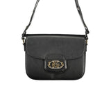 Black Polyurethane Women Handbag