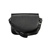 Black Polyurethane Women Handbag