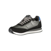 Black Polyurethane Men Sneaker