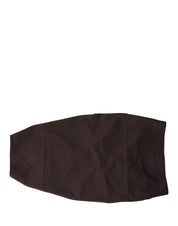 Brown Viscose Wide Belt Waist Cummerband Men