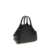 Black Polyurethane Handbag