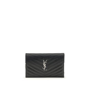 Saint Laurent Black Calf Leather Bos Taurus Wallet