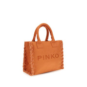 Orange Cotton Shoulder Bag