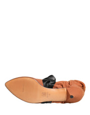 Brown Black Suede Boots Shoes