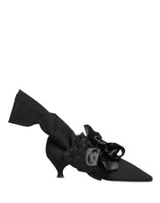 Black Suede Mid Calf Boots Shoes