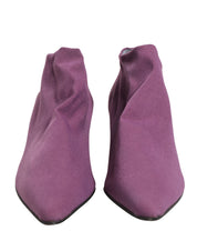 Shoes Purple Suede Ankle Boots Shoes