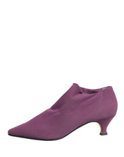 Shoes Purple Suede Ankle Boots Shoes
