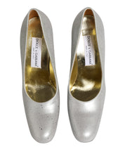 White Leather High Heels Women Pumps Shoes