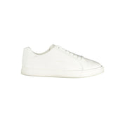 White Polyurethane Men Sneaker